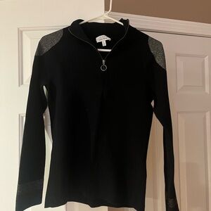 & Other Stories dark blue Long Sleeve Top with Silver Accents